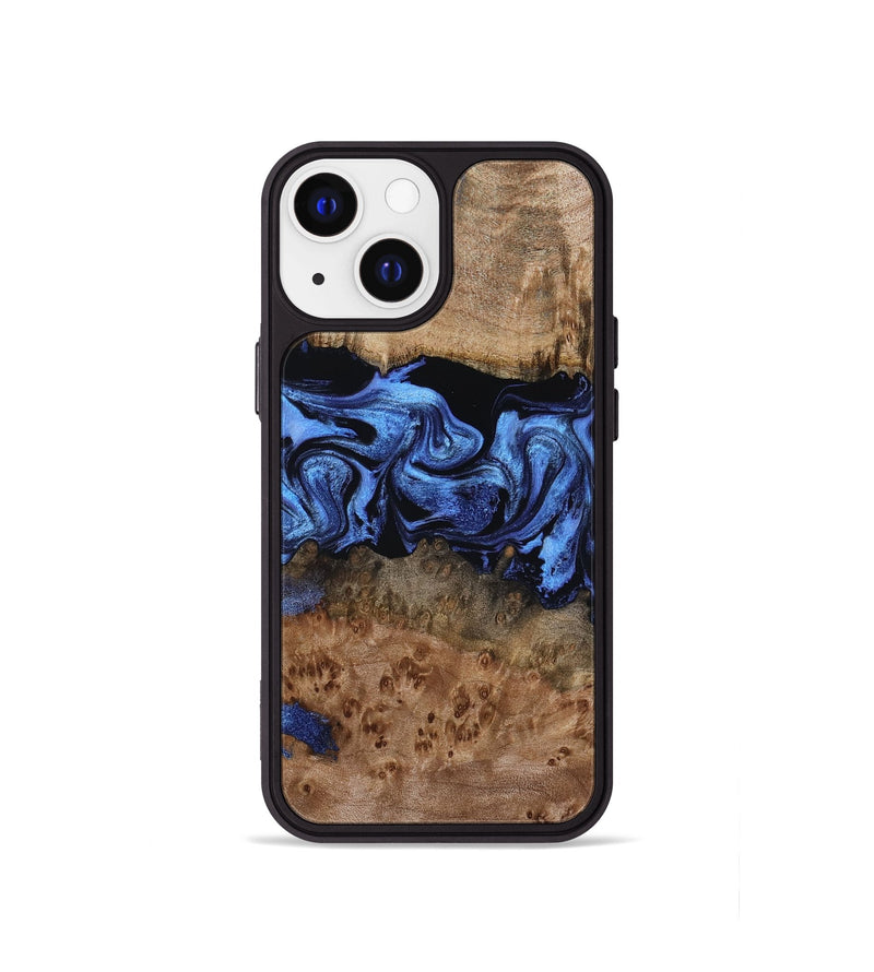 iPhone 13 mini Wood Phone Case - Berkley (Blue, 799942)