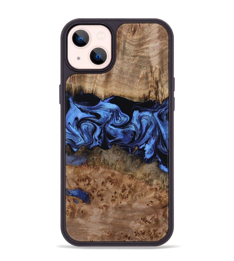 iPhone 14 Plus Wood Phone Case - Berkley (Blue, 799942)
