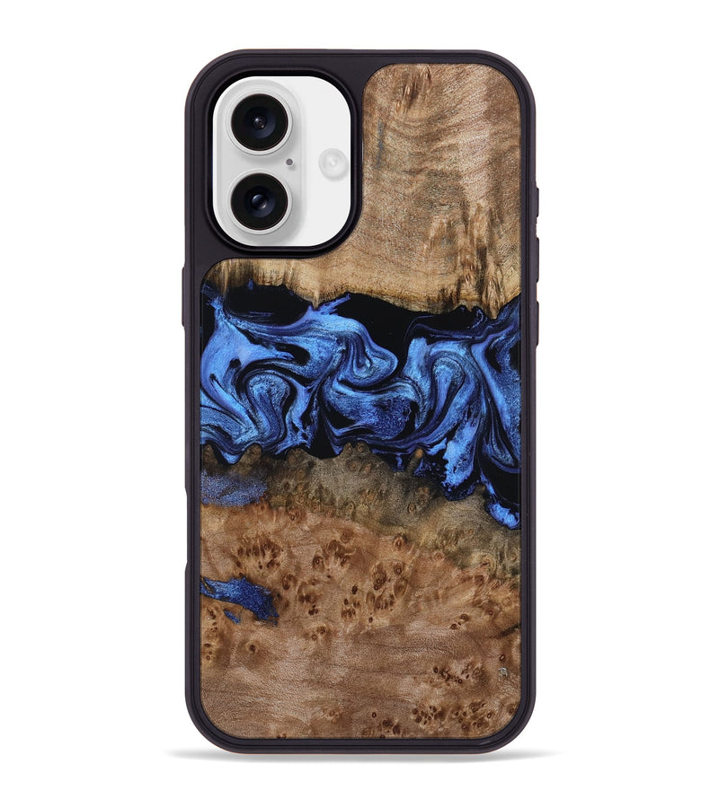 iPhone 16 Plus Wood Phone Case - Berkley (Blue, 799942)