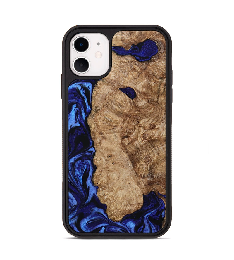 iPhone 11 Wood Phone Case - Kale (Blue, 799943)
