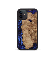 iPhone 12 mini Wood Phone Case - Kale (Blue, 799943)