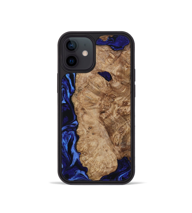 iPhone 12 mini Wood Phone Case - Kale (Blue, 799943)