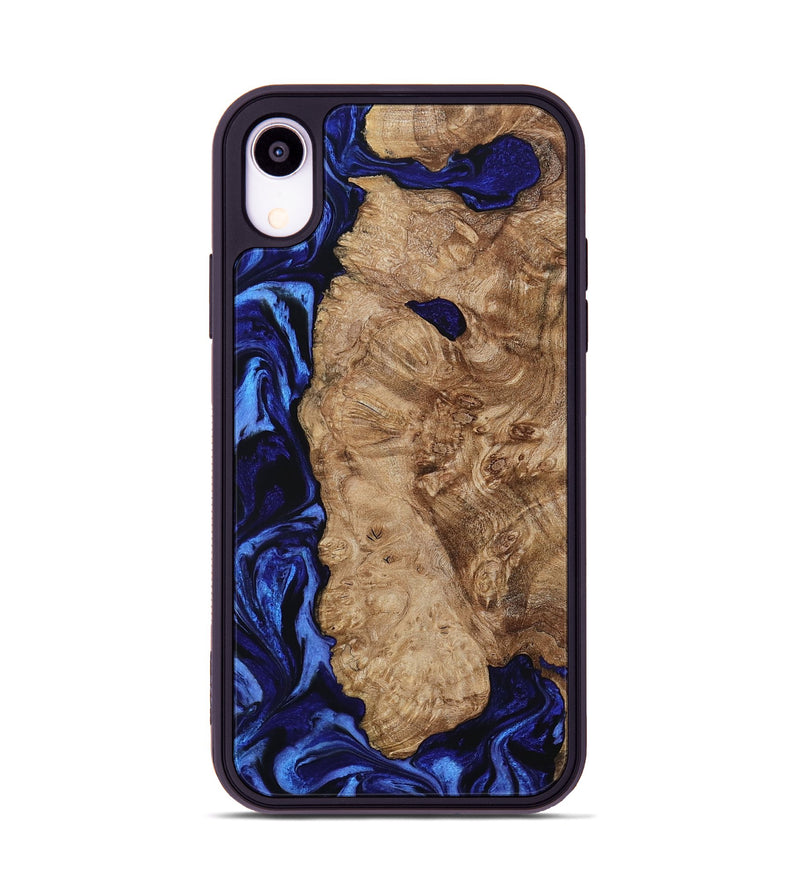 iPhone Xr Wood Phone Case - Kale (Blue, 799943)