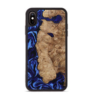 iPhone Xs Max Wood Phone Case - Kale (Blue, 799943)