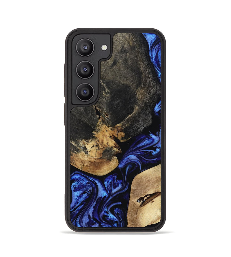 Galaxy S23 Wood Phone Case - Edythe (Blue, 799944)