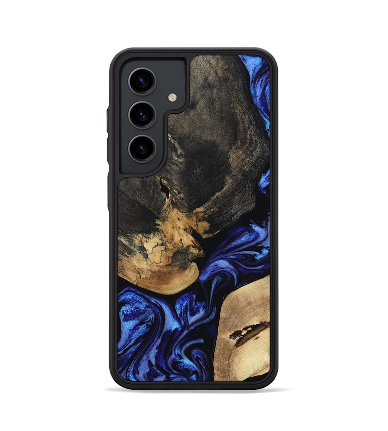 Galaxy S24 Wood Phone Case - Edythe (Blue, 799944)