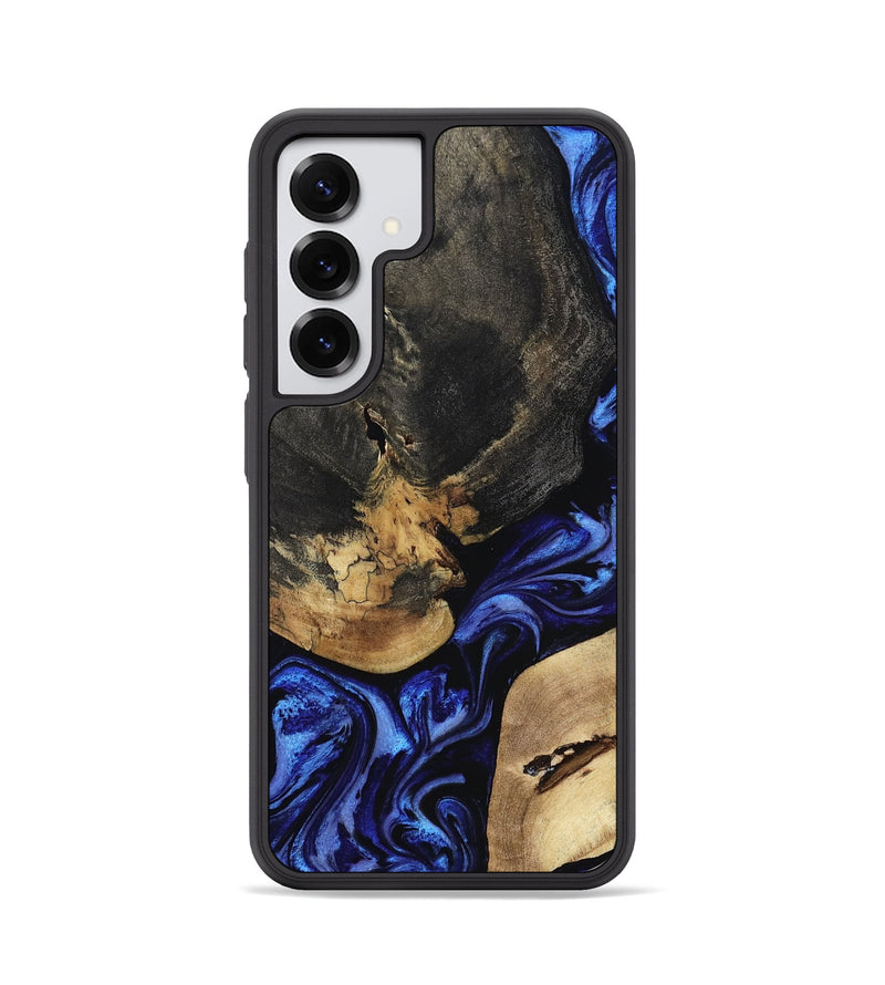 Galaxy S25 Wood Phone Case - Edythe (Blue, 799944)