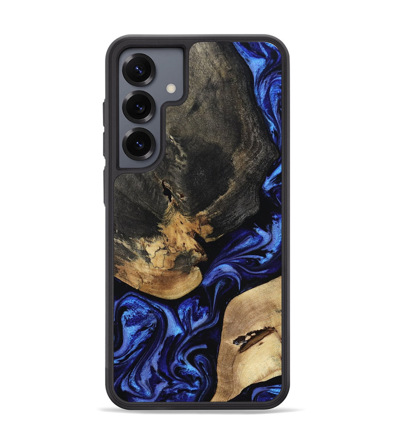 Galaxy S25 Plus Wood Phone Case - Edythe (Blue, 799944)