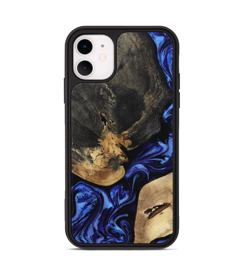 iPhone 11 Wood Phone Case - Edythe (Blue, 799944)