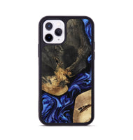iPhone 11 Pro Wood Phone Case - Edythe (Blue, 799944)