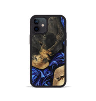 iPhone 12 mini Wood Phone Case - Edythe (Blue, 799944)