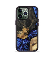 iPhone 13 Pro Wood Phone Case - Edythe (Blue, 799944)