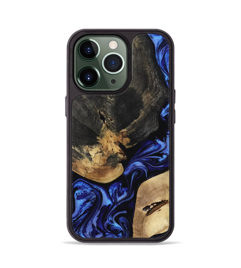iPhone 13 Pro Wood Phone Case - Edythe (Blue, 799944)