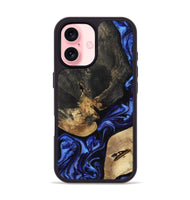 iPhone 16 Wood Phone Case - Edythe (Blue, 799944)