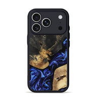 iPhone 17 Pro Wood Phone Case - Edythe (Blue, 799944)