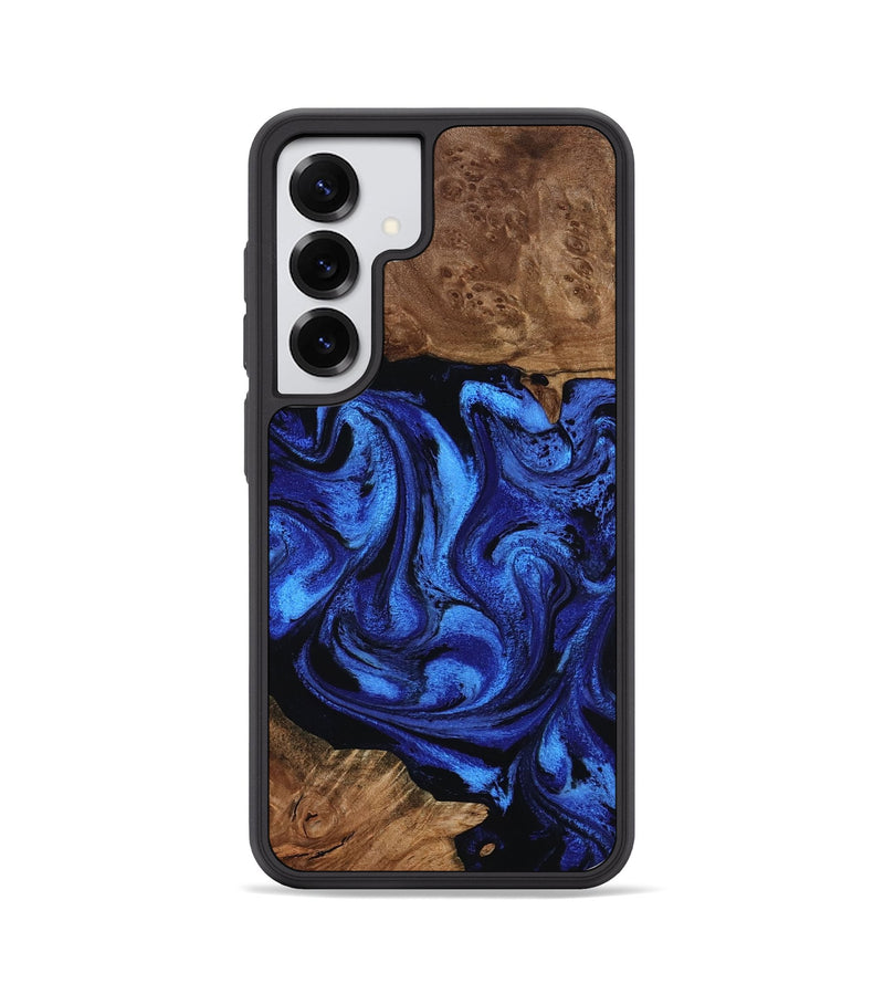 Galaxy S25 Wood Phone Case - Therese (Blue, 799945)
