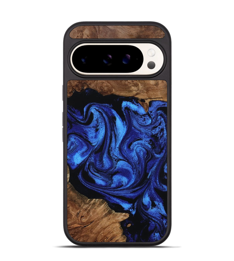Pixel 9 Pro Wood Phone Case - Therese (Blue, 799945)