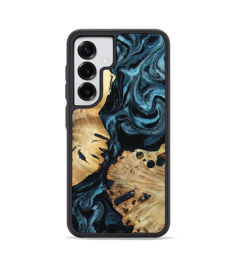 Galaxy S25 Wood Phone Case - Alonso (Blue, 799946)