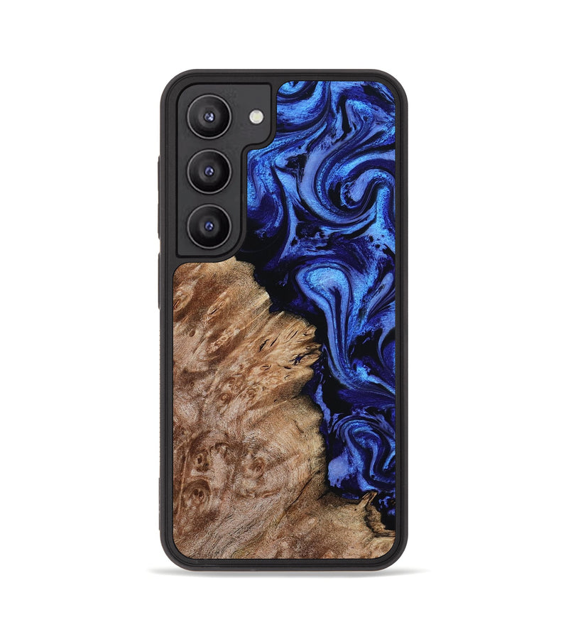 Galaxy S23 Wood Phone Case - Alitzel (Blue, 799947)