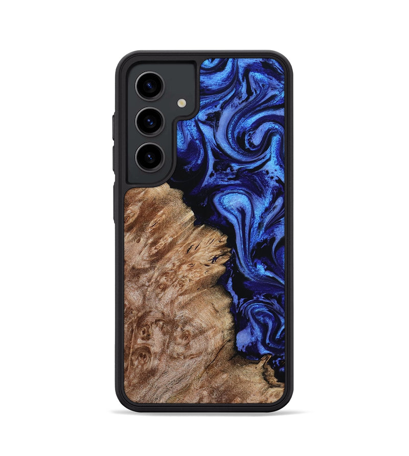 Galaxy S24 Wood Phone Case - Alitzel (Blue, 799947)