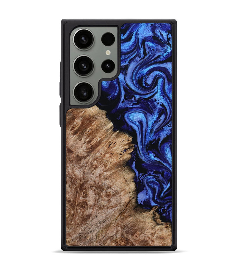 Galaxy S24 Ultra Wood Phone Case - Alitzel (Blue, 799947)