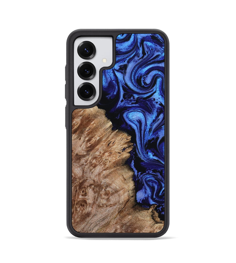 Galaxy S25 Wood Phone Case - Alitzel (Blue, 799947)