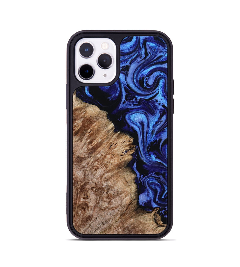 iPhone 11 Pro Wood Phone Case - Alitzel (Blue, 799947)
