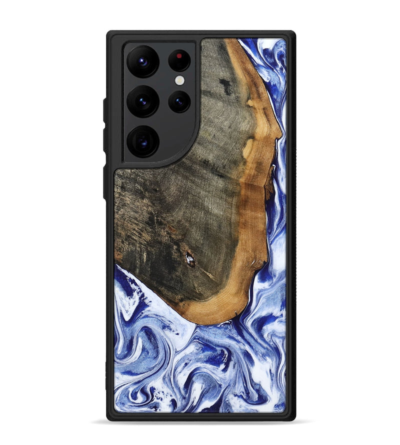 Galaxy S22 Ultra Wood Phone Case - Gauge (Blue, 799949)