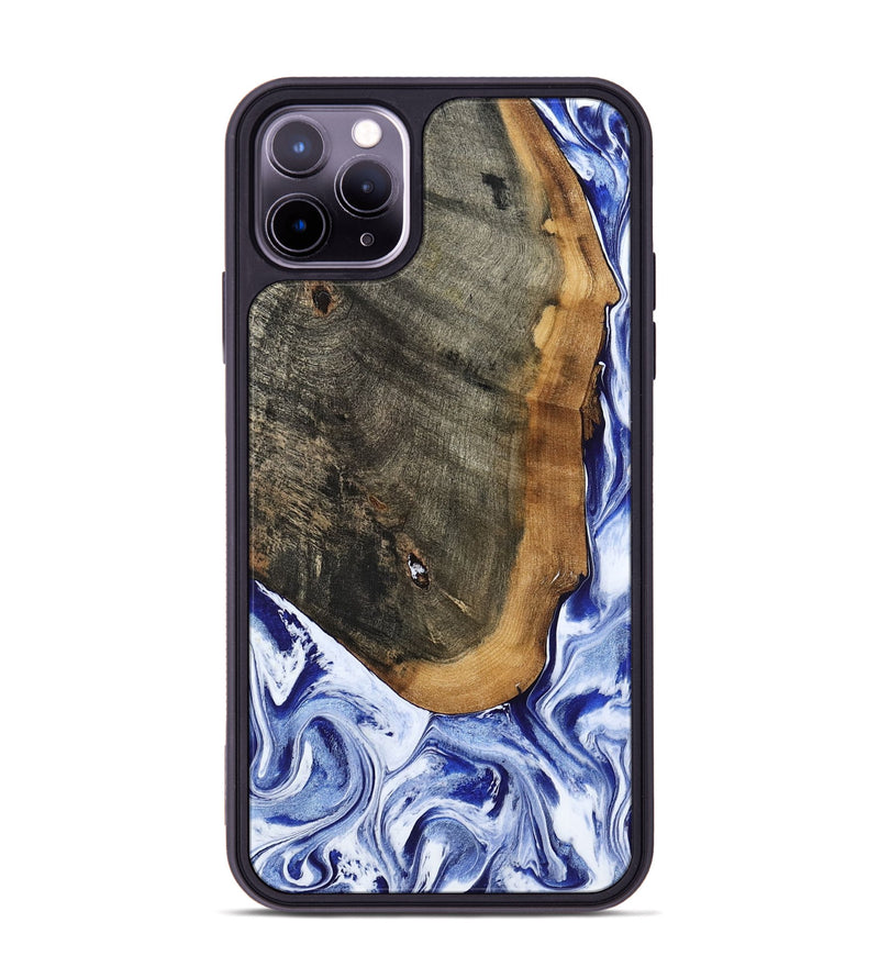 iPhone 11 Pro Max Wood Phone Case - Gauge (Blue, 799949)