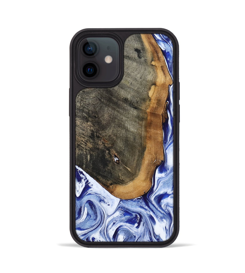iPhone 12 Wood Phone Case - Gauge (Blue, 799949)