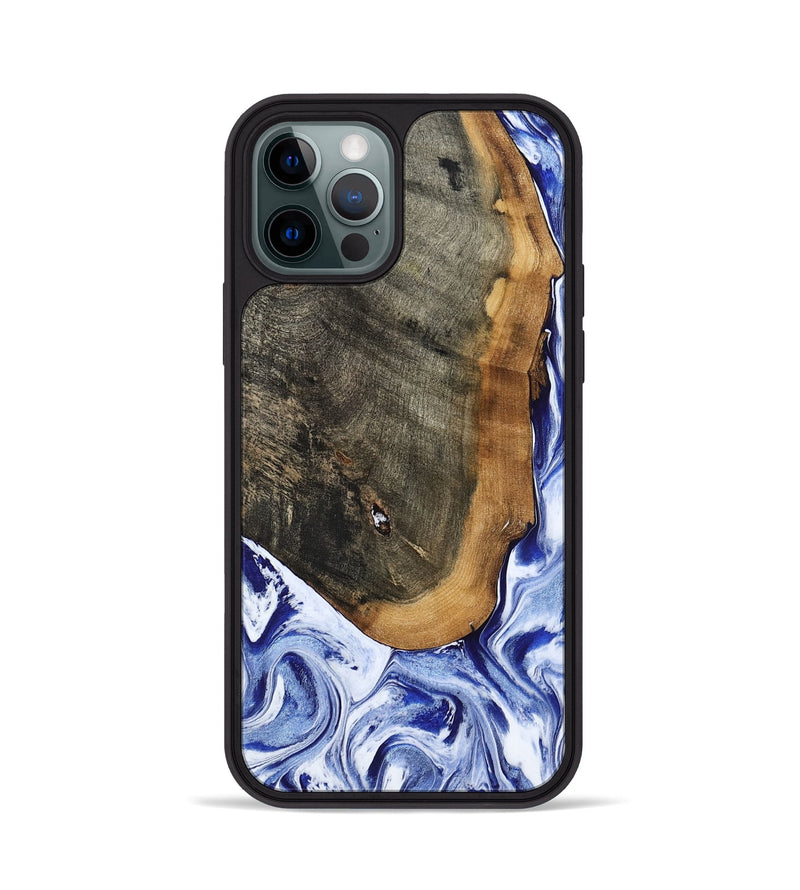 iPhone 12 Pro Wood Phone Case - Gauge (Blue, 799949)