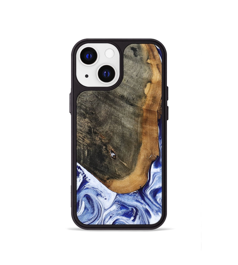 iPhone 13 mini Wood Phone Case - Gauge (Blue, 799949)