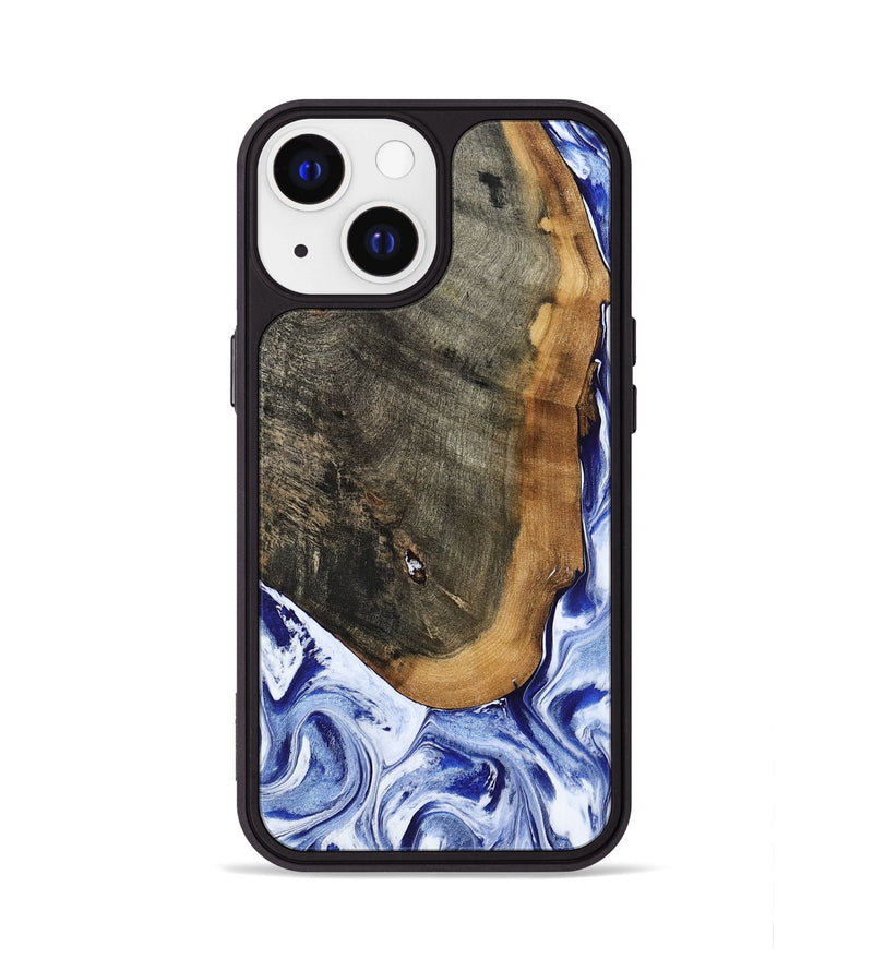iPhone 13 Wood Phone Case - Gauge (Blue, 799949)