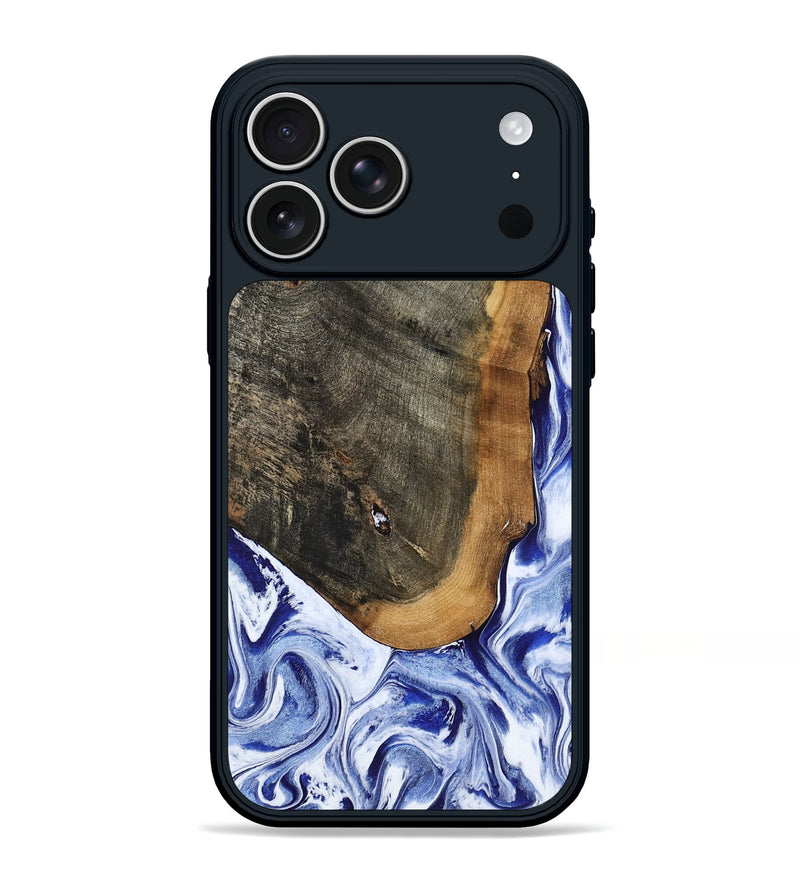 iPhone 17 Pro Max Wood Phone Case - Gauge (Blue, 799949)