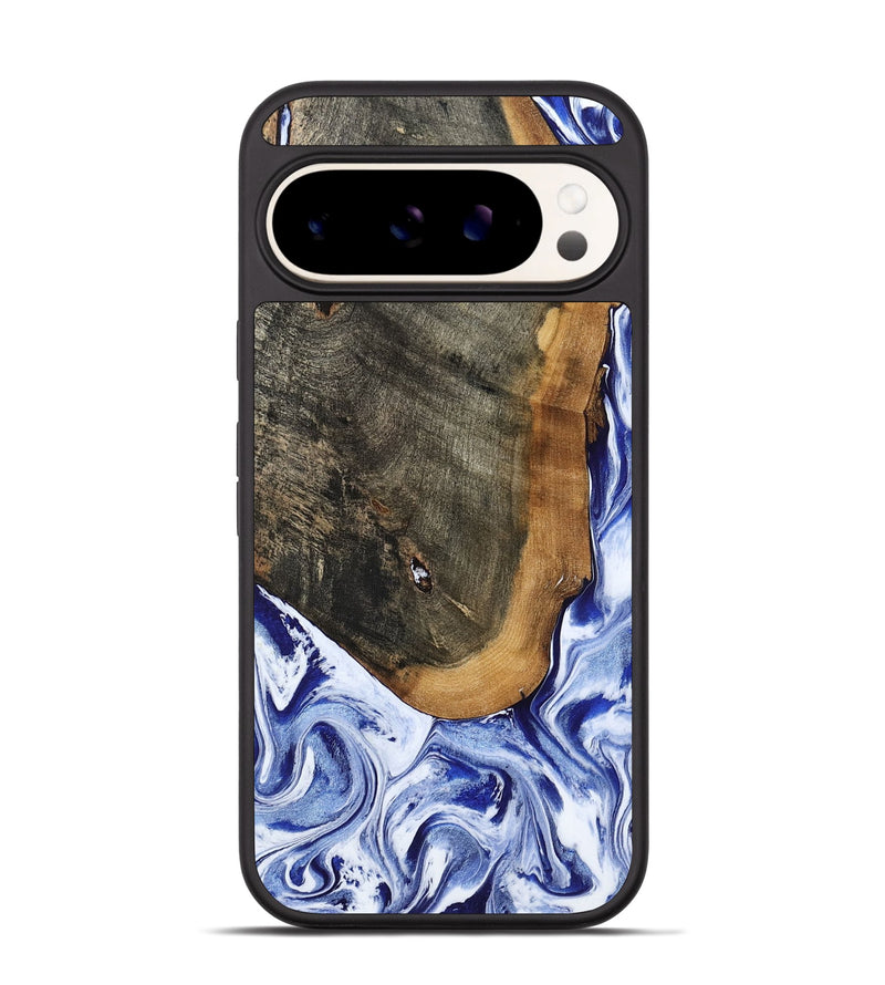Pixel 9 Pro Wood Phone Case - Gauge (Blue, 799949)