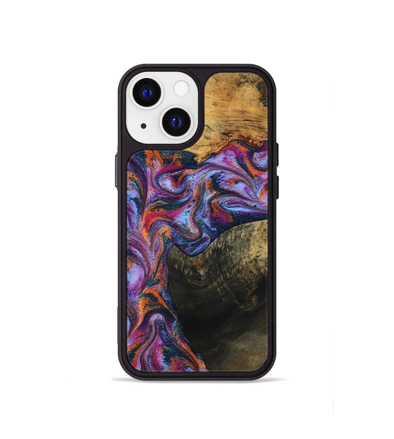 iPhone 13 mini Wood Phone Case - Toby (Blue, 799950)