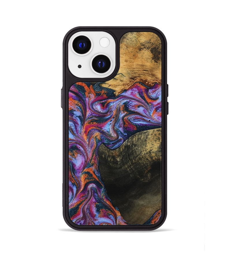 iPhone 13 Wood Phone Case - Toby (Blue, 799950)