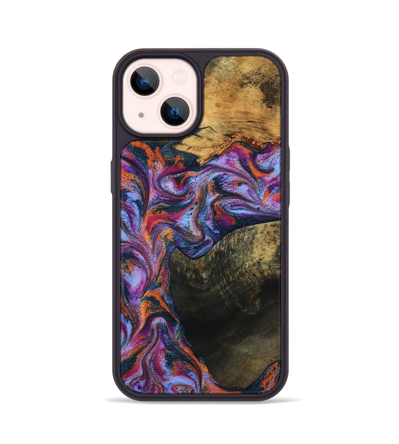 iPhone 14 Wood Phone Case - Toby (Blue, 799950)