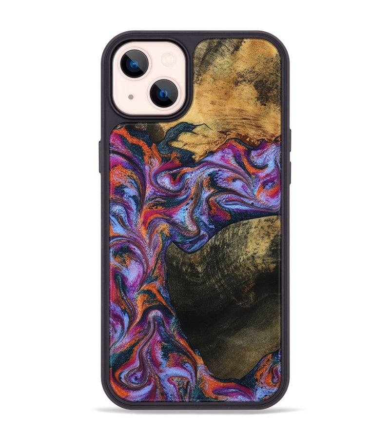 iPhone 14 Plus Wood Phone Case - Toby (Blue, 799950)