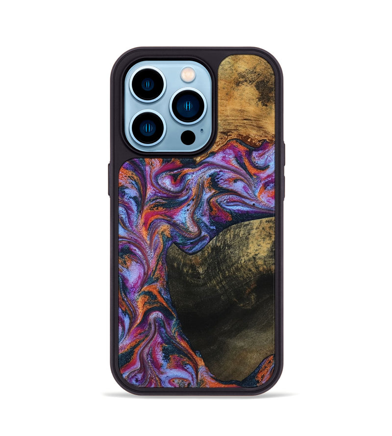 iPhone 14 Pro Wood Phone Case - Toby (Blue, 799950)