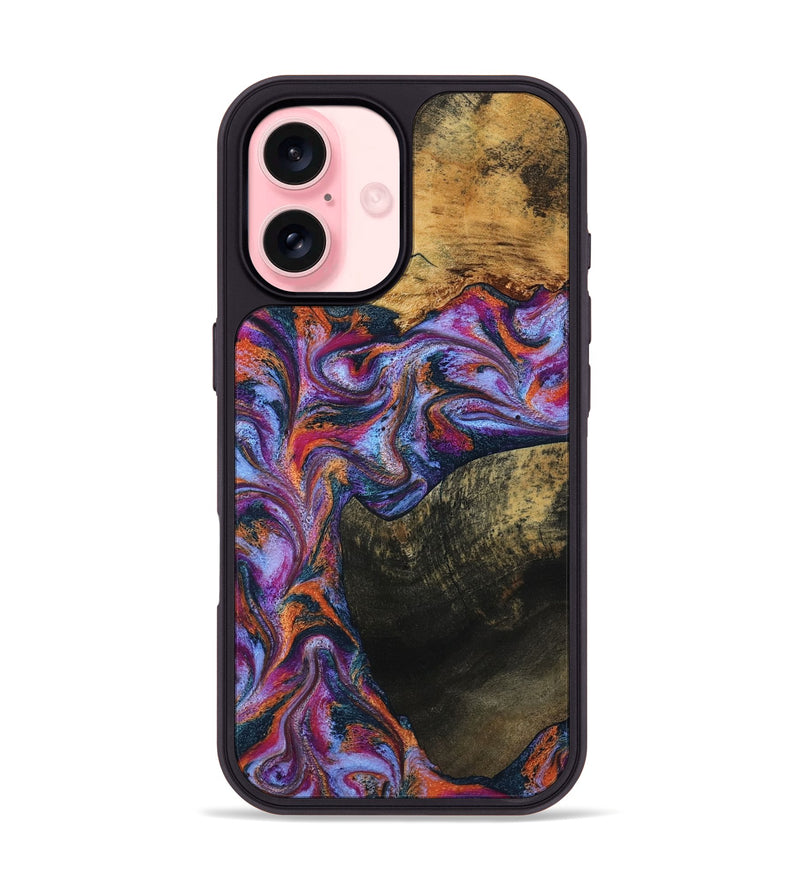 iPhone 16 Wood Phone Case - Toby (Blue, 799950)