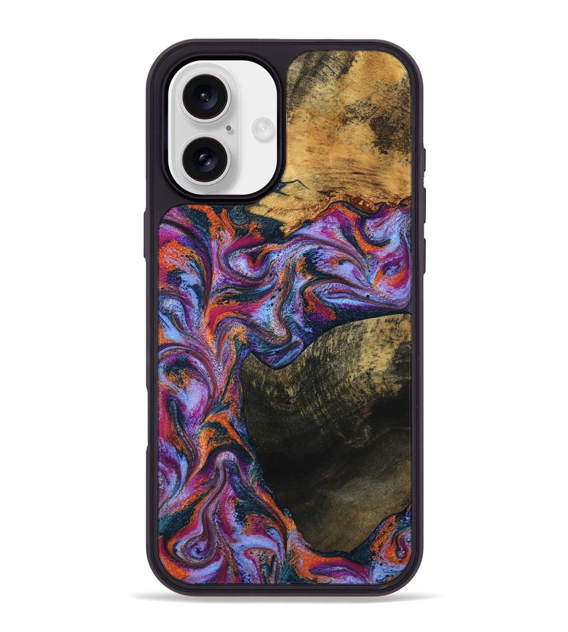 iPhone 16 Plus Wood Phone Case - Toby (Blue, 799950)