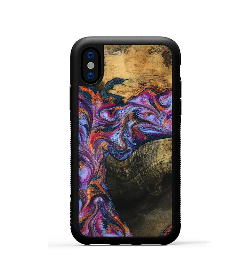 iPhone Xs Wood Phone Case - Toby (Blue, 799950)