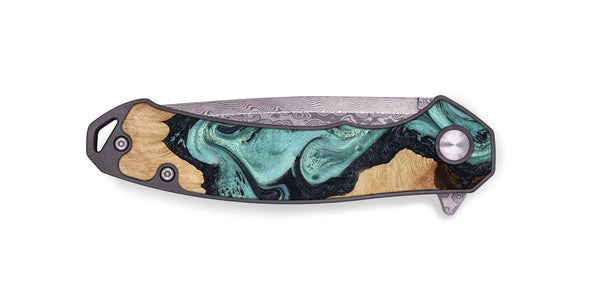 EDC Wood Pocket Knife - Madilyn (Green, 799953)