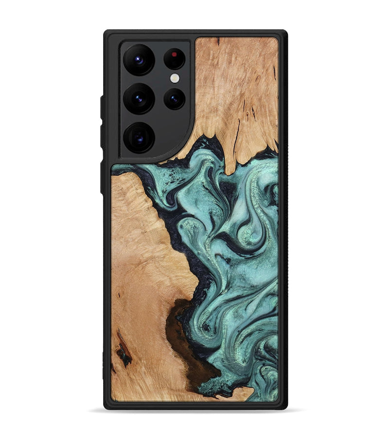 Galaxy S22 Ultra Wood Phone Case - Madilyn (Green, 799953)