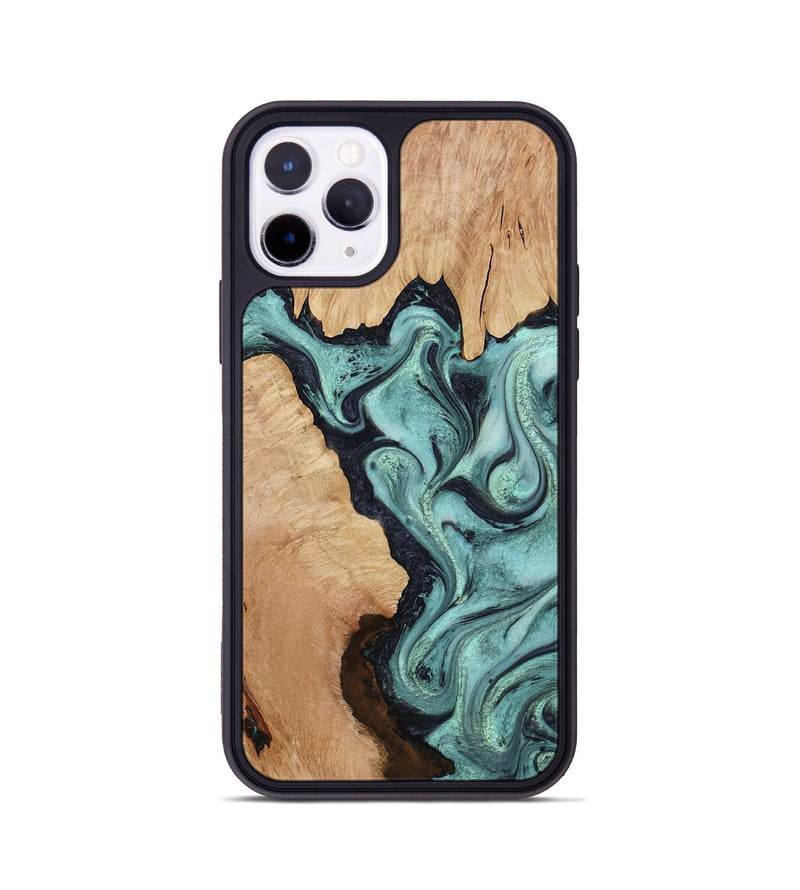 iPhone 11 Pro Wood Phone Case - Madilyn (Green, 799953)