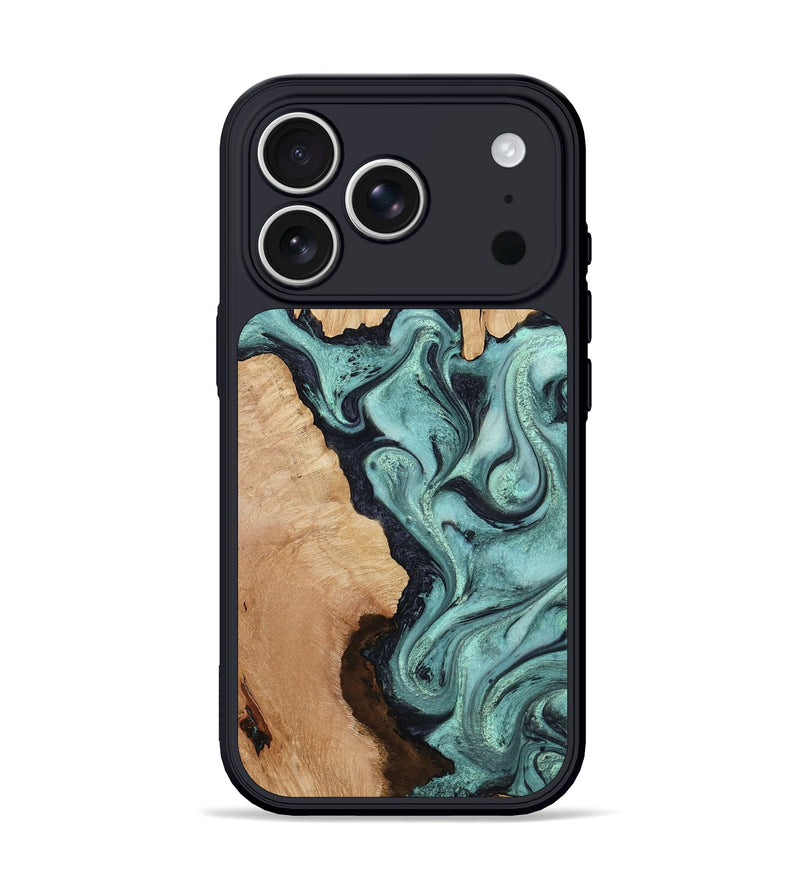 iPhone 17 Pro Wood Phone Case - Madilyn (Green, 799953)