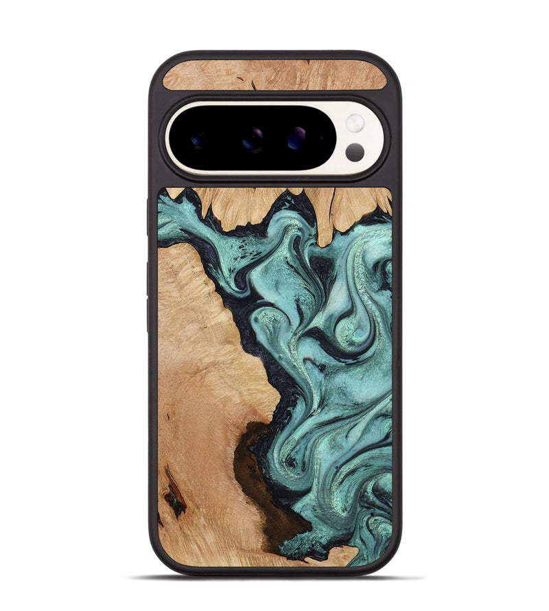Pixel 9 Wood Phone Case - Madilyn (Green, 799953)