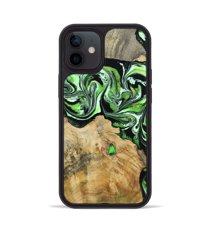 iPhone 12 Wood Phone Case - Kelly (Green, 799954)