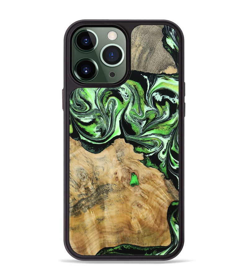 iPhone 13 Pro Max Wood Phone Case - Kelly (Green, 799954)